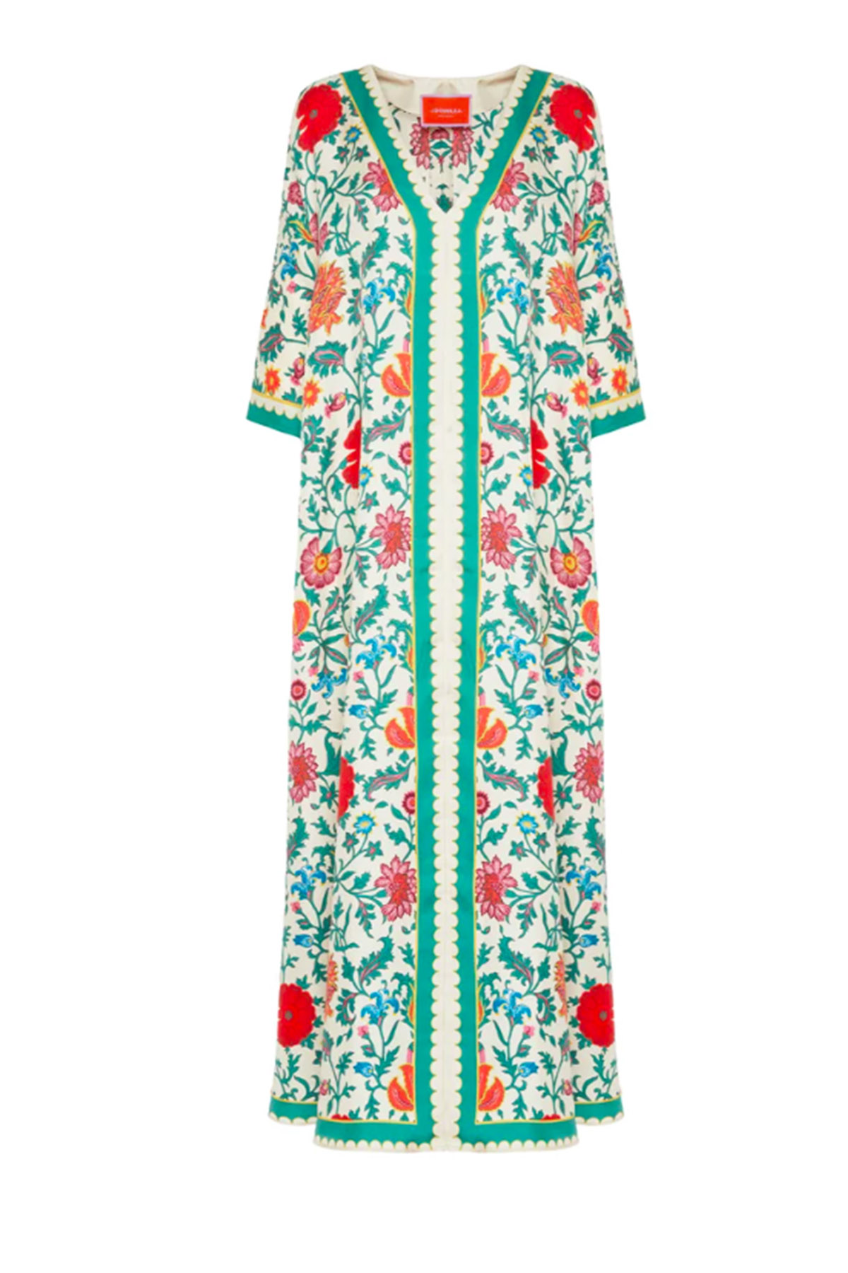 fashion and design dresses Excite Black Hawaiian Meaaloha Muumuu Dress with Sleeves