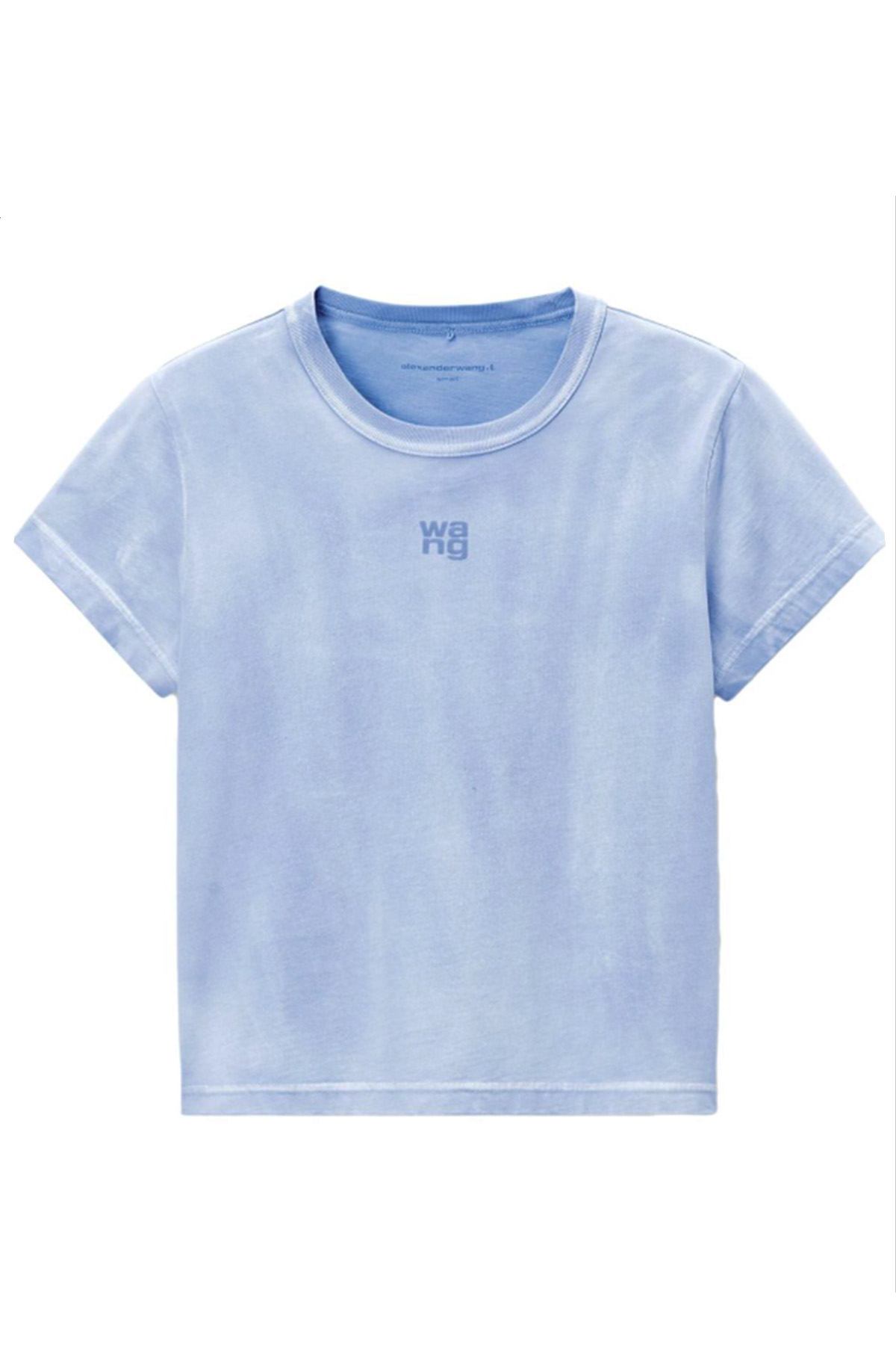 Alexander Wang Alexander Wang ロゴ 霜降 Tシャツ ブルー S ロゴ 霜降 