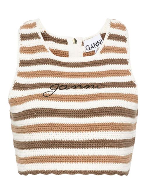 Top con logo GANNI | K2222969