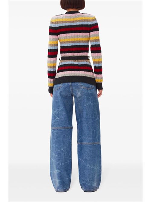 Cardigan a righe GANNI | K2325999