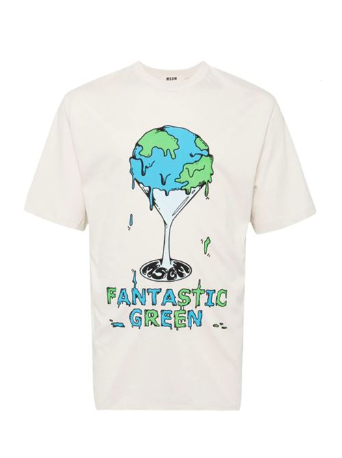 T-shirt Fantastic Green MSGM | 3746MM0224779120
