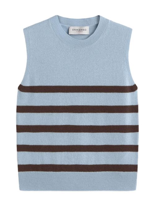 Striped vest ERMANNO FIRENZE | Gilet | D47EN035BE59MFA9503148