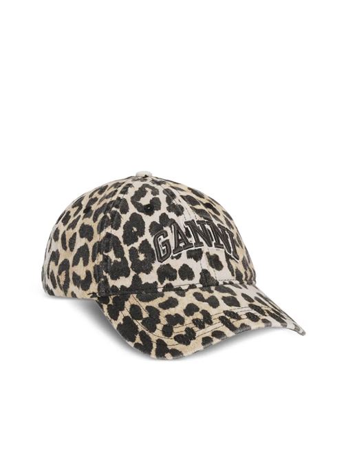 Cappello leopardato GANNI | A6898943