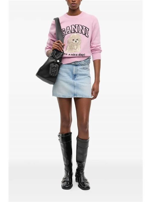 Maglia con logo GANNI | K2499868