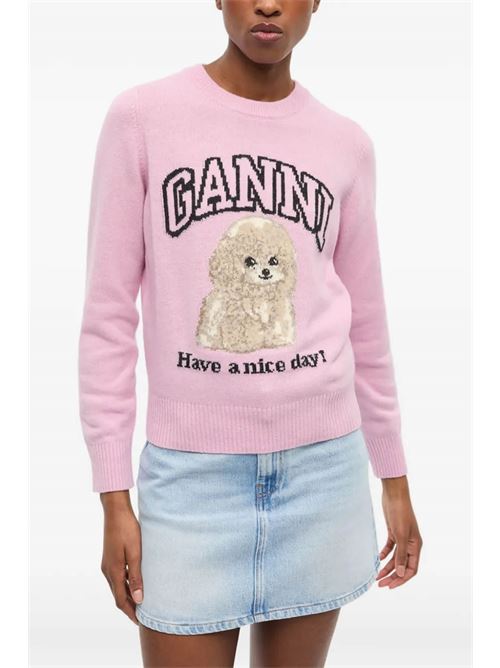 Maglia con logo GANNI | K2499868