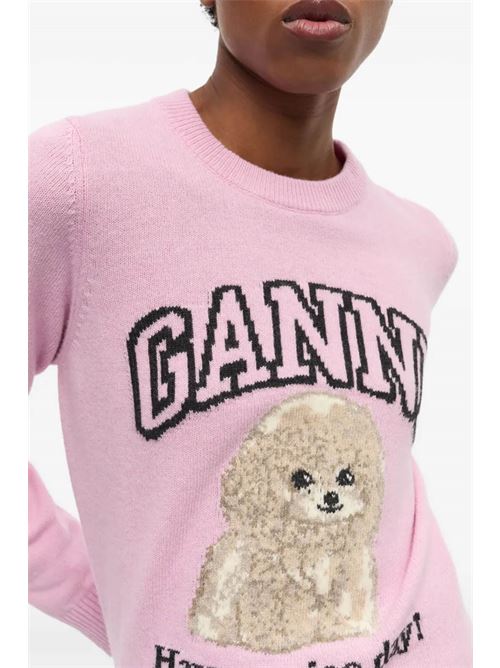 Maglia con logo GANNI | K2499868