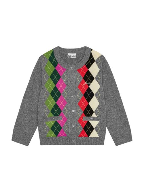 Cardigan con rombi GANNI | K2512921