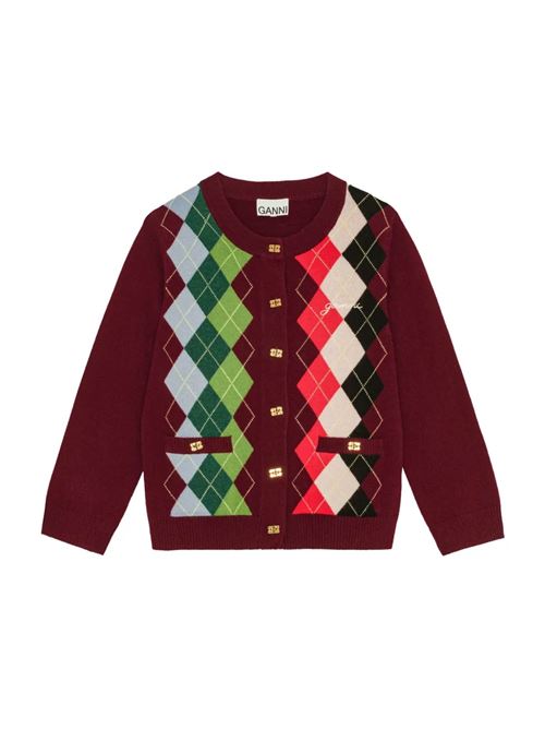 Cardigan con rombi GANNI | K2532730