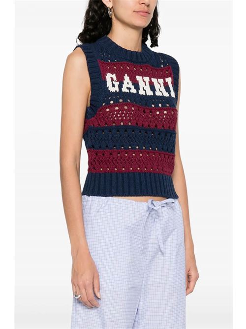 Gilet con logo GANNI | K2568999