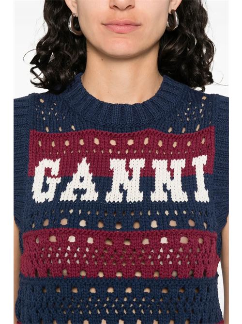Gilet con logo GANNI | K2568999