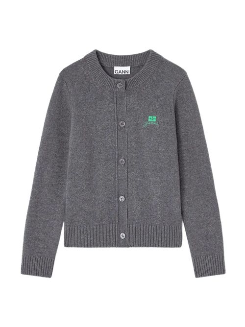 Cardigan con logo GANNI | K2592220