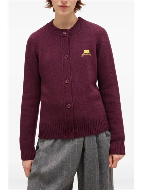 Cardigan con logo GANNI | K2593436