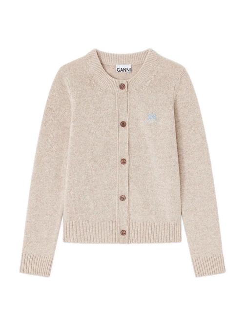 Cardigan con logo GANNI | K2594934