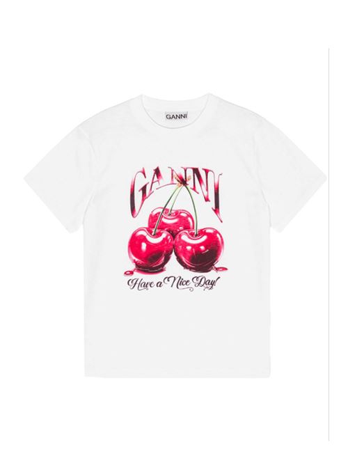 T-shirt con logo GANNI | T4004151
