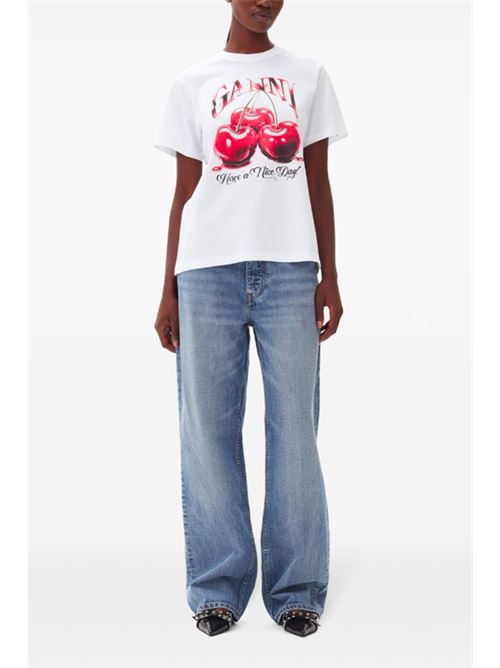 T-shirt con logo GANNI | T4004151