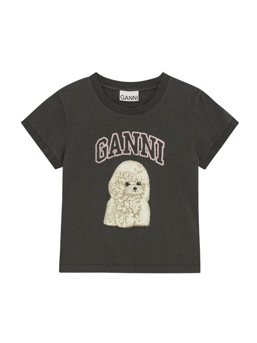 T-shirt con logo GANNI | T4239252