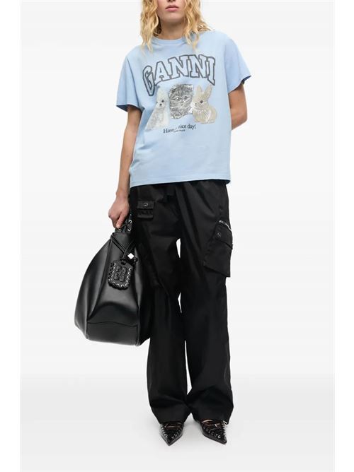 T-shirt con logo GANNI | T4278570