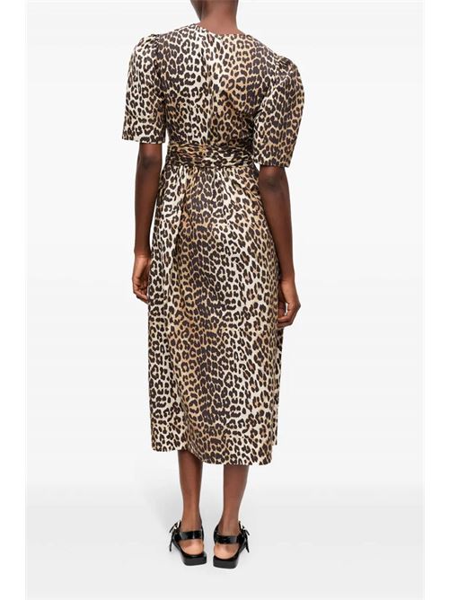Abito leopardato GANNI | W0373943