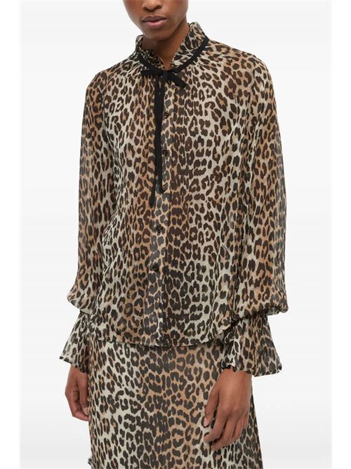 Blusa leopardata GANNI | W0570943