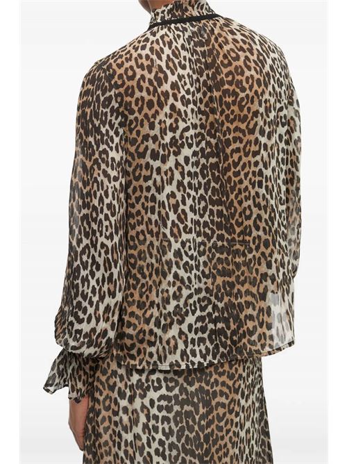 Blusa leopardata GANNI | W0570943