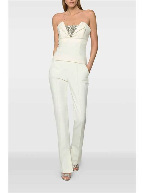 Bustier top with rhinestones GENNY | 79AAM615N0356021