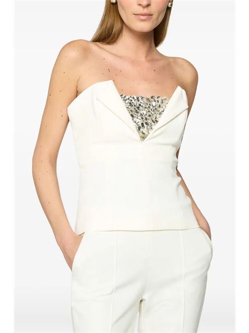 Bustier top with rhinestones GENNY | 79AAM615N0356021