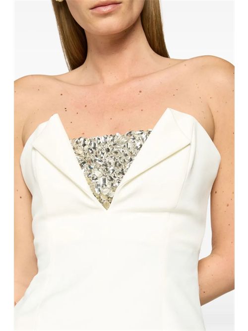 Bustier top with rhinestones GENNY | 79AAM615N0356021