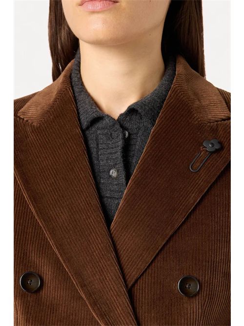 Giacca doppiopetto in velluto a coste LARDINI | A6ADAMFCN65401300