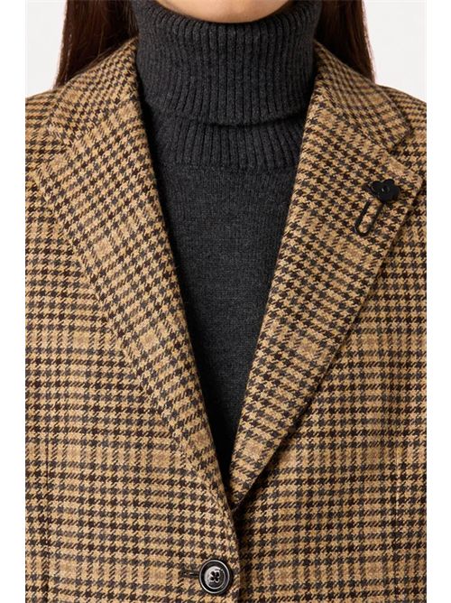 Giacca monopetto in pied-de-poule LARDINI | A6MAUDEZAAIF65517260BR