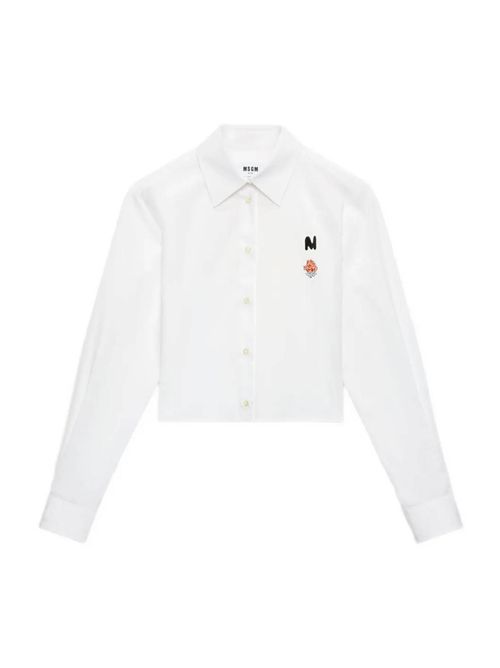 Camicia crop MSGM | 3941MDE19X25760201