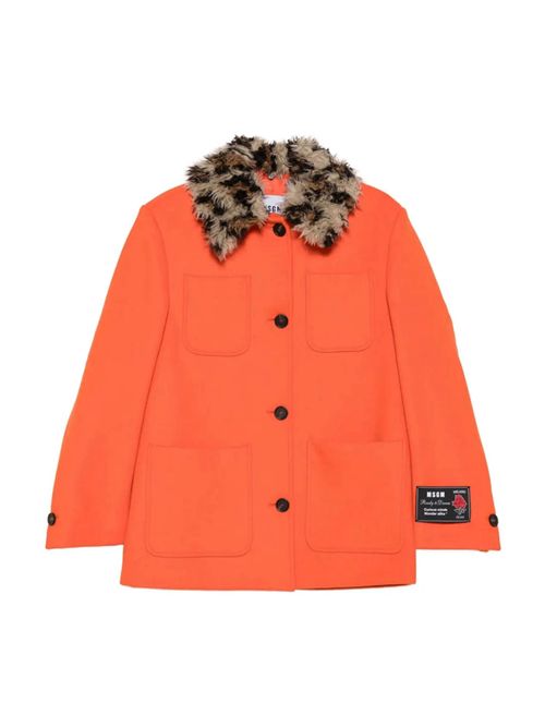 Giacca con collo animalier MSGM | 3941MDH18Y25760310
