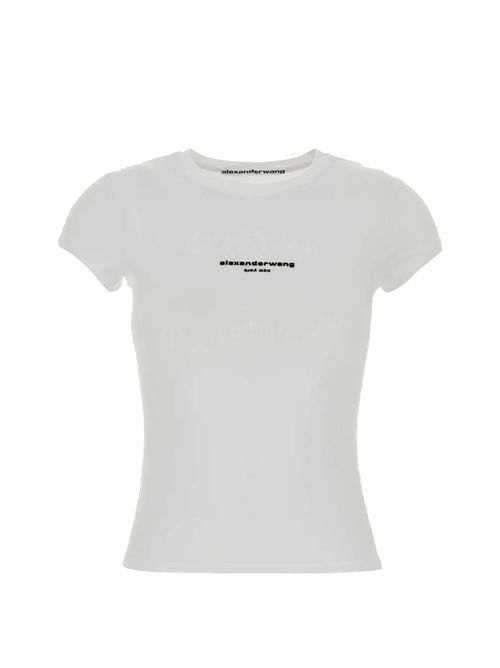 T-shirt con logo ALEXANDER WANG | T-shirt | 1CC3261361100