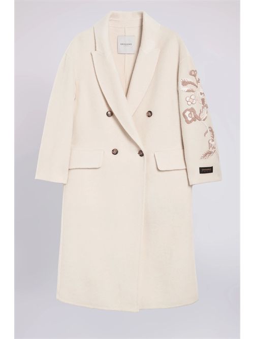 Cappotto doppiopetto con ricami ERMANNO FIRENZE | Cappotti | D49ED016EY0MF3330003