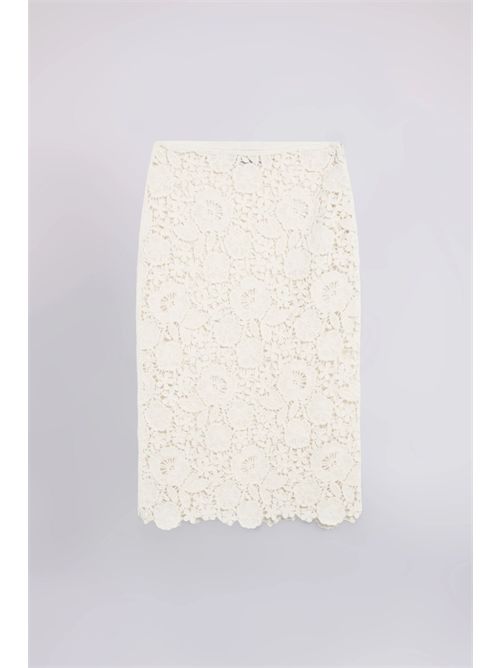 Gonna midi in pizzo ERMANNO FIRENZE | Gonne | D49EO028E58MF33300003