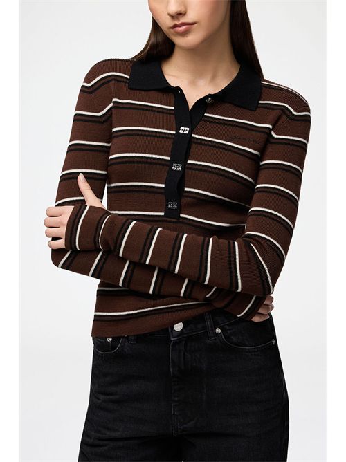 Polo a righe GANNI | A1170004999
