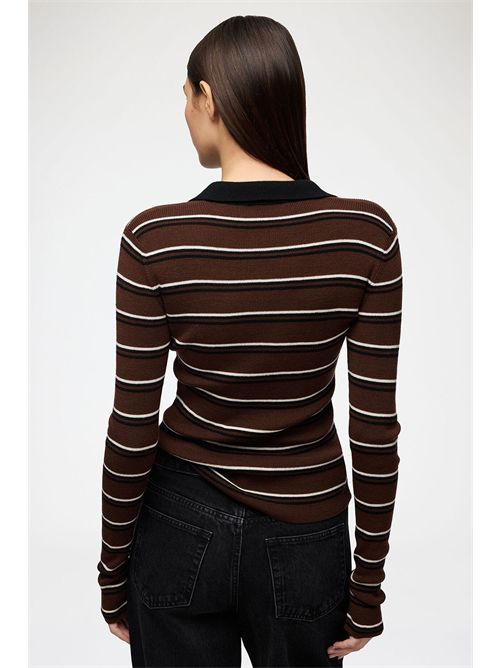 Polo a righe GANNI | A1170004999