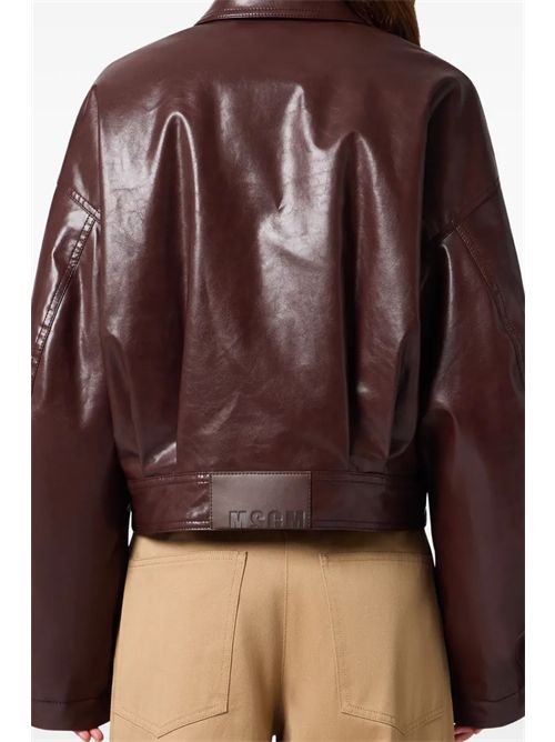 Faux leather bomber jacket MSGM | 4141MDH1026761630
