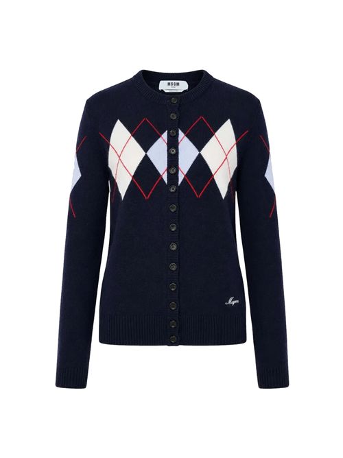 Argyle cardigan MSGM | 4141MDM20326777489