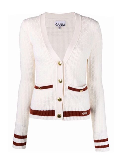 Cardigan con logo GANNI | K1607135