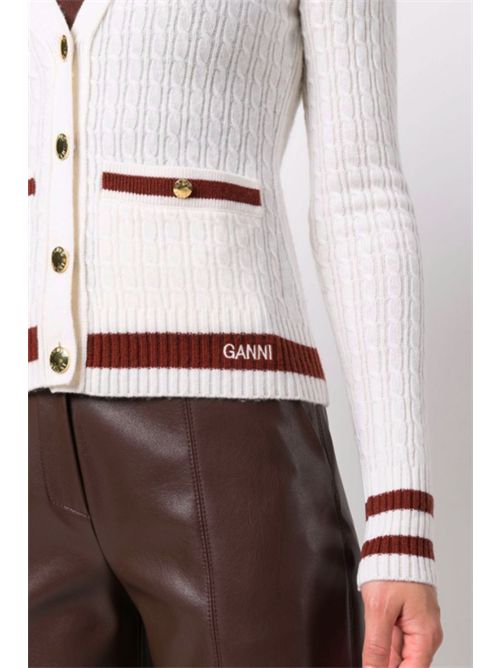 Cardigan con logo GANNI | K1607135