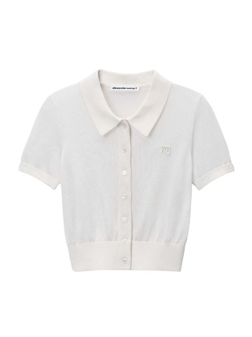 Polo cardigan with logo ALEXANDER WANG |  | 4KC1253077104