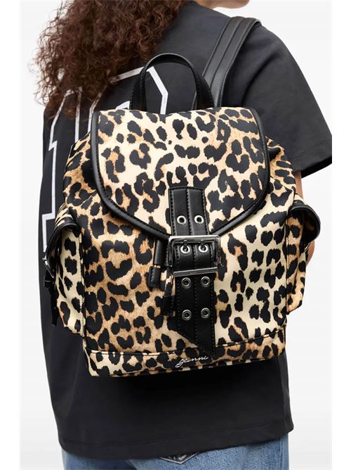 Leopard backpack GANNI | A6617943