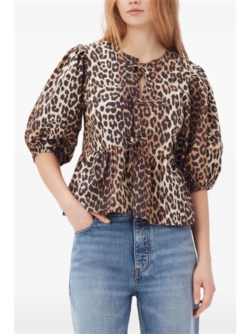 Top leopardato GANNI | F9116943