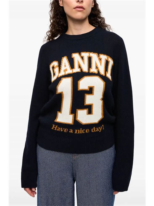 Maglia con logo GANNI | K2427683