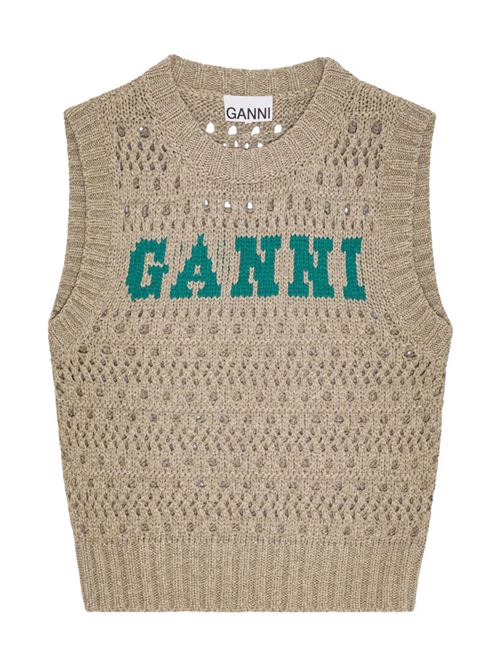 Gilet con logo GANNI | K2428921