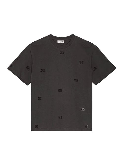 T-shirt con logo GANNI | T4177252