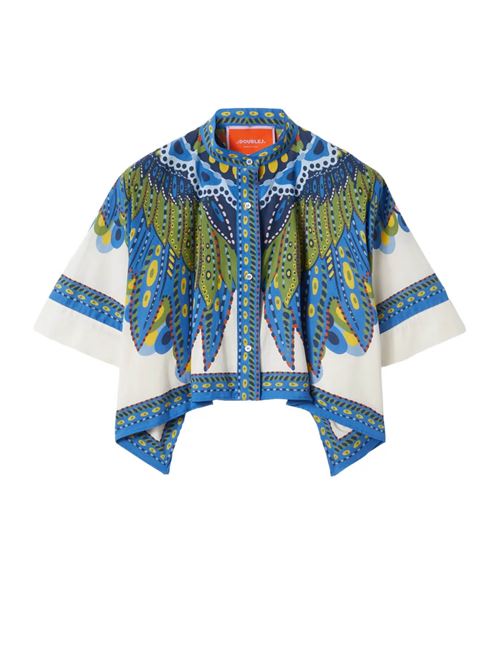 Mini Scarf Shirt LA DOUBLEJ. |  | SHI0091COT056CHA05MU01