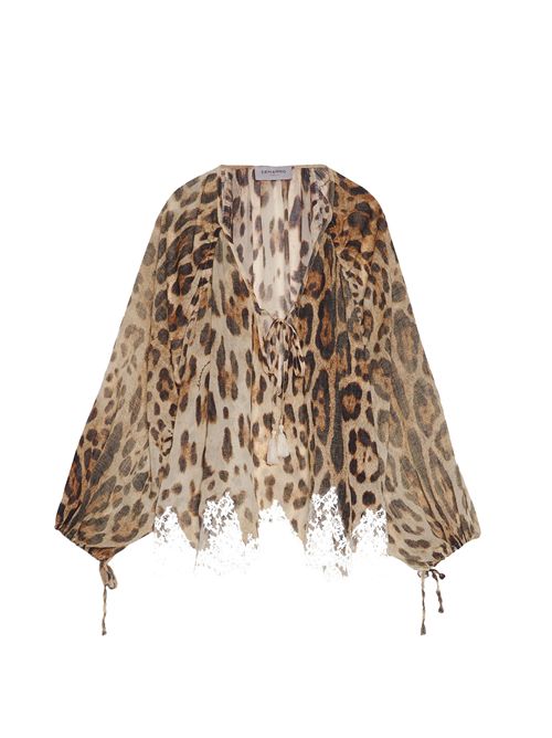 Blusa leopardata ERMANNO FIRENZE | Camicie | D48EK061EC3MFB4223295