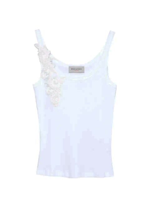 Canotta con ricamo ERMANNO FIRENZE | Canotte | D48EL033EG0MF01000010