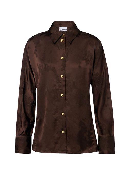 Camicia in jacquard GANNI | A1040264ZWX